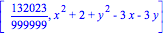 [132023/999999, x^2+2+y^2-3*x-3*y]
